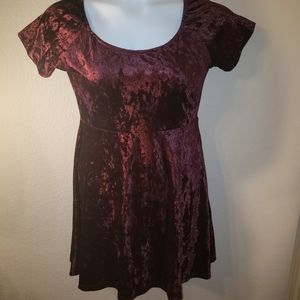 Forever 21 Crushed Velvet Skater Dress